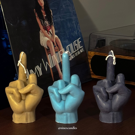 Large Middle Finger Candles (3 Colours)